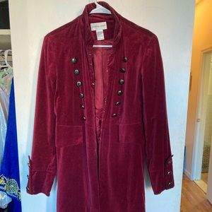 Velvety trench coat / steam punk style 🎩